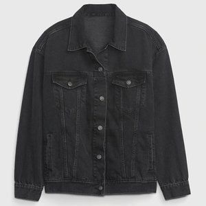 Gap Oversized Icon Denim Jacket with Washwell - Tall